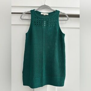 LOFT Green Knit Vest
